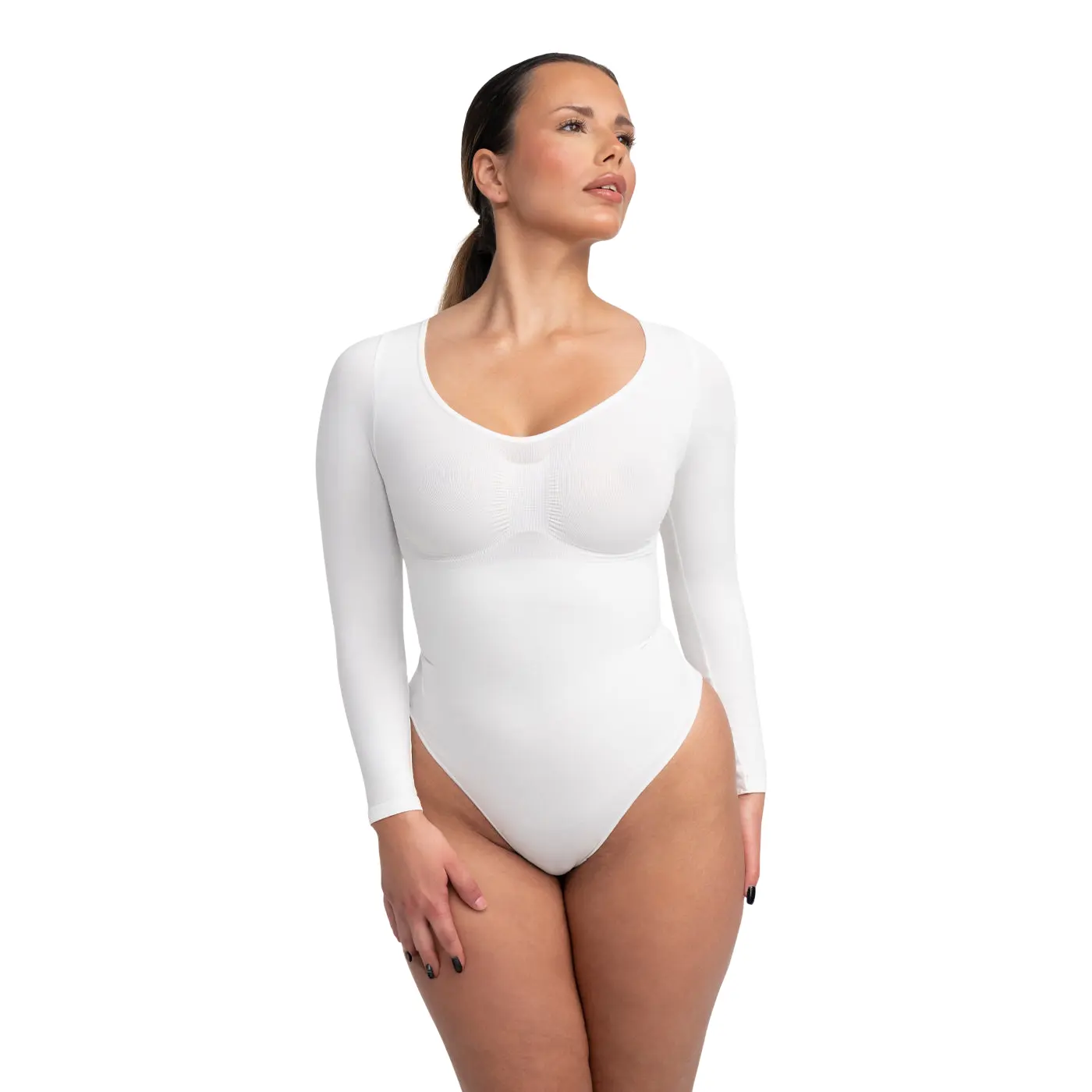Long-Sleeve Sculpting Bodysuit - Sculptora